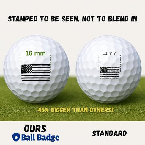 Ball Badge Golf Ball Stamp – Personalized Initial Letter [A–Z] | Self-Inking Monogram Golf Ball Marker | Reusable Marking Tool to Identify & Customize Your Golf Balls in Saudi Arabia