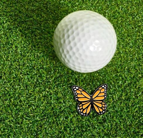 Pinsanity Monarch Butterfly Golf Ball Marker with Hat Clip – Novelty Golfing Accessory & Gift for Golfers in Saudi Arabia