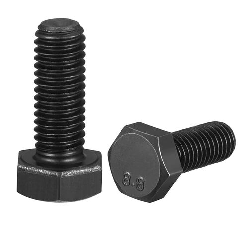 M14-2 x 150mm Carbon Steel Grade 8.8 External Hex Head Screw Bolts Metric Thread Hexagon Bolts Fastener for Hardware Furniture Machinery Black 2pcs in Saudi Arabia