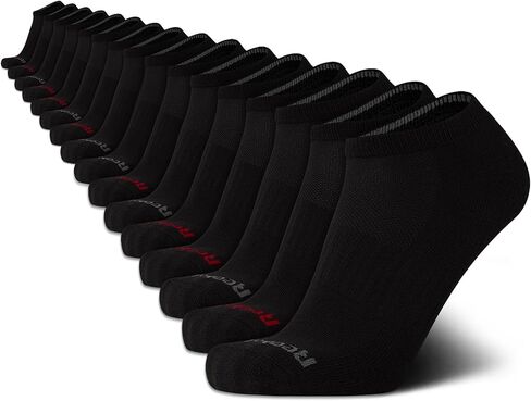 Reebok Mens Low Cut Socks - 16 Pack Performance Stretch Low Ankle Socks - Moisture Wicking Athletic Socks for Men (6-12.5) in Saudi Arabia