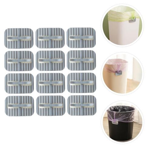 Zerodeko 16Pcs Garbage Bag Fixing Clamps Non-Slip Self-Adhesive Trash can Clips for Household Waste Receptacles Secure Garbage Bag Retainers in Saudi Arabia