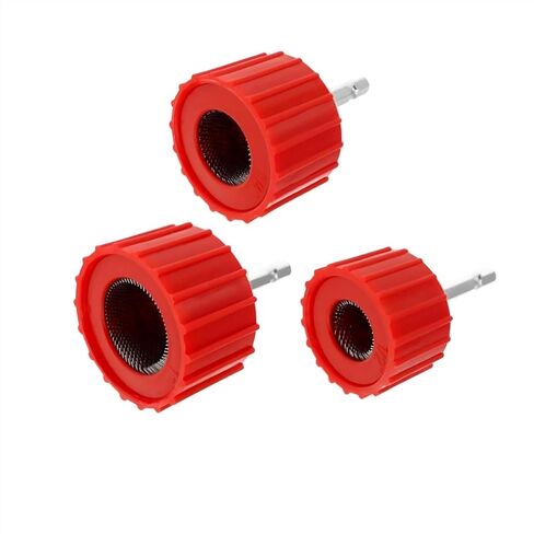 3-Size Copper Pipe Cleaner Kit for Drill, External Cleaner for 1/2", 3/4", 1" Copper & Steel Pipes with 1/4" Shank for Soldering in Saudi Arabia