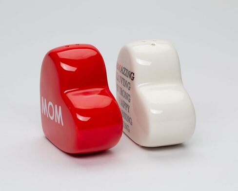 Fine Ceramic Mother's Day Mom's Amazing Love Salt & Pepper Shakers Set, 2-1/2" in Saudi Arabia
