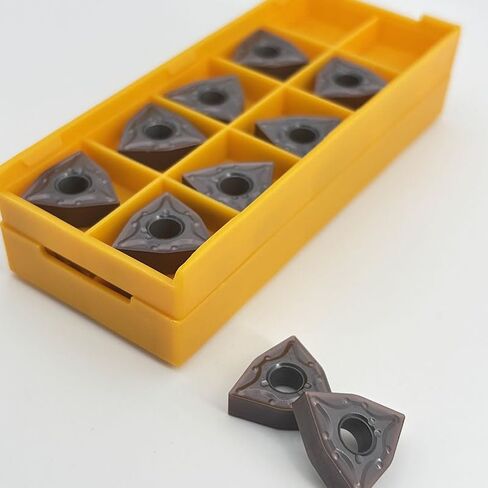 Carbide Turning Inserts for WNMG080404/WNMG080408‑MA, 10 pcs, 0.4 / 0.8 mm Radius(Wnmg080408-mapurplevp15tfgold) in Saudi Arabia