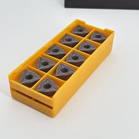 Carbide Turning Inserts for WNMG080404/WNMG080408‑MA, 10 pcs, 0.4 / 0.8 mm Radius(Wnmg080408-mapurplevp15tfgold) in Saudi Arabia