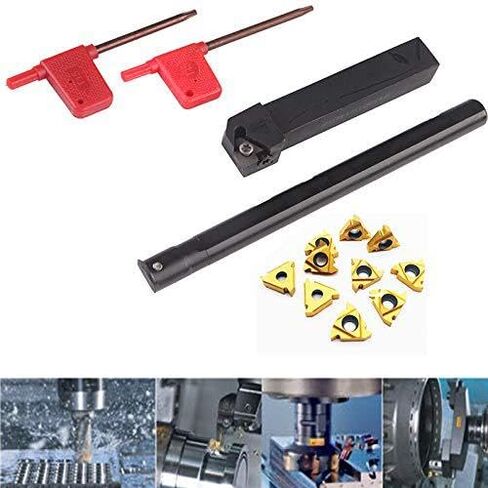 SNR0013M16 and SER1616H16 Thread Turning Tool Holders with 10pcs 11ER AG60 / 11IR AG60 Carbide Inserts for CNC Lathe in Saudi Arabia