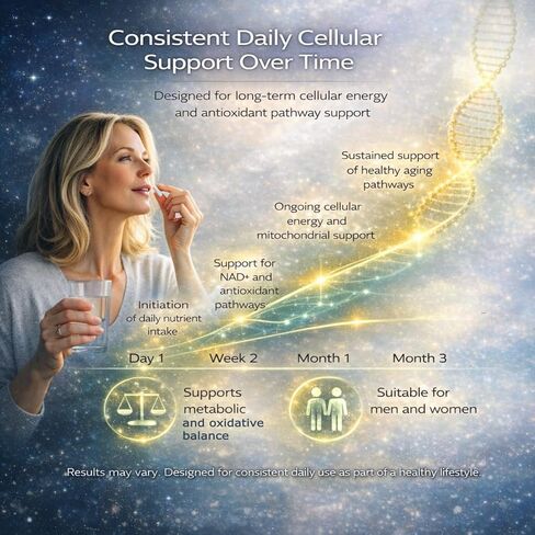 NMN + L-Glutathione Supplement – NAD+ Support, Mitochondrial Energy & Antioxidant Defense with CoQ10, NAC, PQQ & Alpha Lipoic Acid – 120 Capsules. Refill Pack in Saudi Arabia