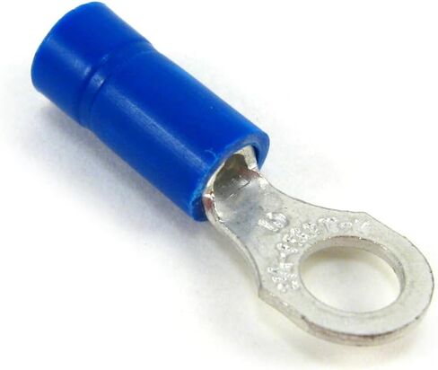 Sta-Kon 14RB-10 18-14 AWG طرف حلقي معزول بالفينيل، أزرق #10، نحاس، مطلي بالقصدير، 100 حزمة in Saudi Arabia