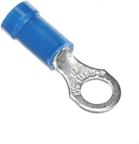 Sta-Kon 14RB-10 18-14 AWG طرف حلقي معزول بالفينيل، أزرق #10، نحاس، مطلي بالقصدير، 100 حزمة in Saudi Arabia