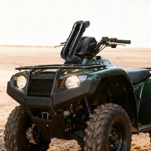 طقم أدوات الغطس ATV متوافق مع 2014-2024 Honda 420 Rancher Twin Snorkel Stacks مطلية مما يوفر بيئة سحب نظيفة وجافة للمحرك in Saudi Arabia