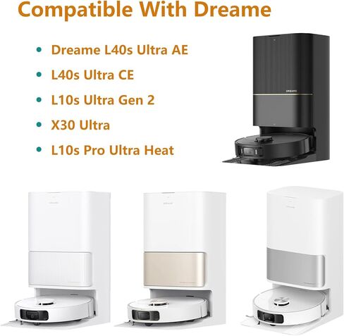 6 قطع فلتر Hepa لـ Dreame L40s Ultra AE/ L40s Ultra CE/ L10s Ultra Gen 2/ X30 Ultra/L10s Pro Ultra Heat Robots أجزاء المكنسة الكهربائية البديلة ملحقات الفلتر in Kuwait
