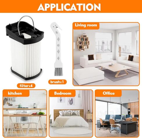 Vacuum Filters Compatible with Shark WANDVAC Cordless Hand Vacuum WV401 WV410CO WV401BL WV401PK WV403BR WV410PR WV410BL WV410GN WV410TL, Fabric Filter Compare to Part # XFFWV400 in Saudi Arabia