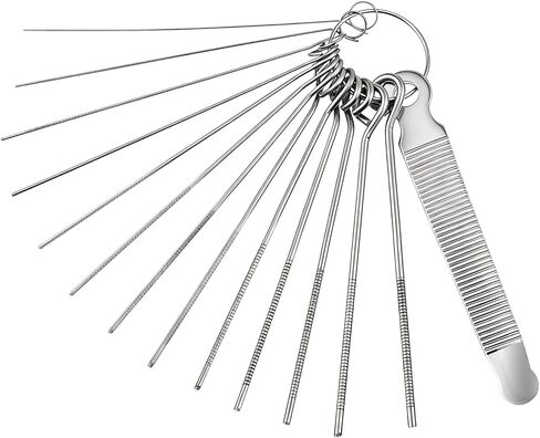 Guitar Nut File Set, Steel Bridge Saddle Nut Files Guitar Nuts Slotting Files 13 Neddles Set Luthier Tool Kit for Instrument String Guitars Bass in Saudi Arabia