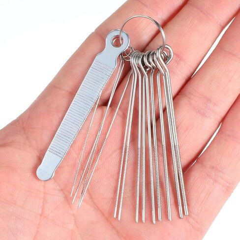 Guitar Nut File Set, Steel Bridge Saddle Nut Files Guitar Nuts Slotting Files 13 Neddles Set Luthier Tool Kit for Instrument String Guitars Bass in Saudi Arabia