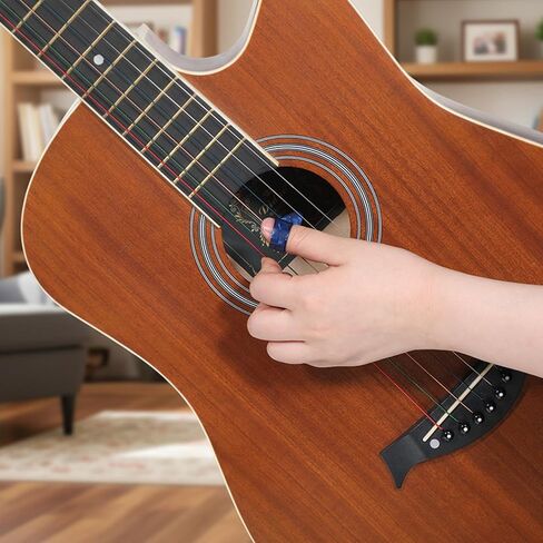 Guitar Slides Set of 1 Glass Slide 1 Steel Slide and 4 Finger Picks Slides Guitar for Electric and Acoustic in Saudi Arabia