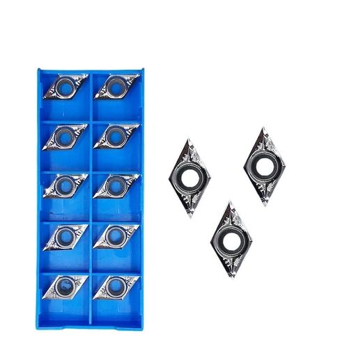 Aluminum Turning Inserts for DCGT11T302/DCGT11T304 AKH01, 10 pcs, 0.2/0.4 mm Radius(DCGT11T304-AK) in Saudi Arabia