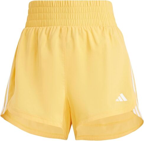 شورت نسائي من Adidas Pacer Training 3-Stripes منسوج عالي الارتفاع in Saudi Arabia