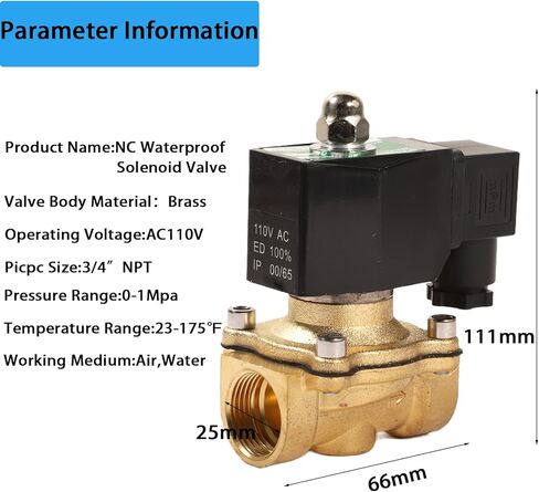 Float Valve AC110V Automatic Water Level Control Switch Brass Solenoid Shut Off Pump Pool Tank Livestock Troughs Supply Drain Mode Sump Controller 6.5Ft Detector Sensor in Saudi Arabia