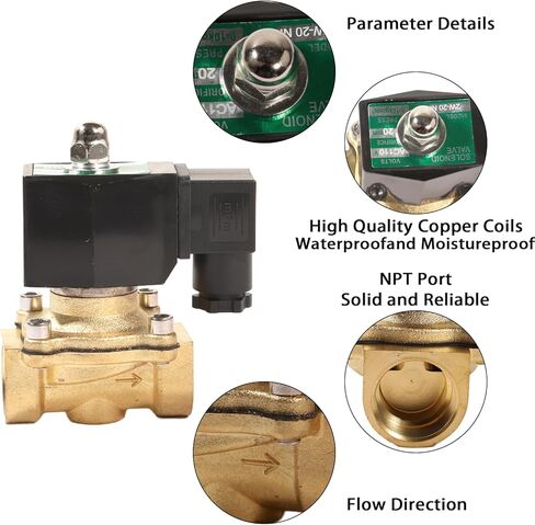 Float Valve AC110V Automatic Water Level Control Switch Brass Solenoid Shut Off Pump Pool Tank Livestock Troughs Supply Drain Mode Sump Controller 6.5Ft Detector Sensor in Saudi Arabia