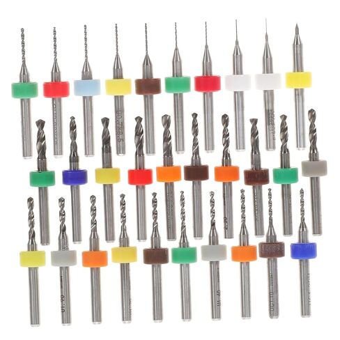 SHINEOFI 30Pcs Micro Drill Bit Set for Jewelry Making Tungsten Drill Bits for Circuit Board Engraving Lightweight Compact Design for Enhanced Work Efficiency in Saudi Arabia