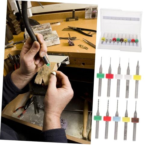 SHINEOFI 30Pcs Micro Drill Bit Set for Jewelry Making Tungsten Drill Bits for Circuit Board Engraving Lightweight Compact Design for Enhanced Work Efficiency in Saudi Arabia