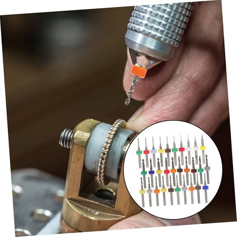 SHINEOFI 30Pcs Micro Drill Bit Set for Jewelry Making Tungsten Drill Bits for Circuit Board Engraving Lightweight Compact Design for Enhanced Work Efficiency in Saudi Arabia
