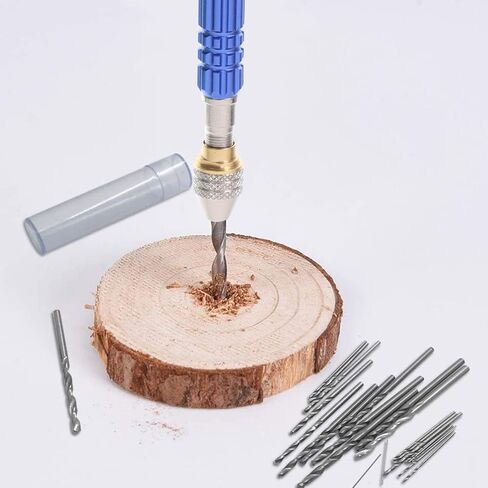 DOITOOL 2sets Hand Drill and Drill Bits Pin Vise for Watch Repair Jewelry Making Projects Manual Drilling Tool for More in Saudi Arabia