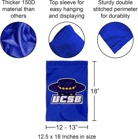 UC Santa Barbara Gauchos Dual Logo Garden Flag in Saudi Arabia