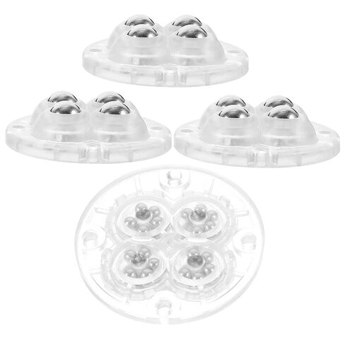 4pcs Adhesive Swivel Caster Wheels Mini Small Ball Bearing Rollers for Trash Bin Furniture Base Mobile Heavy Duty Industrial Casters in Saudi Arabia