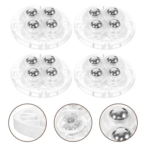 4pcs Adhesive Swivel Caster Wheels Mini Small Ball Bearing Rollers for Trash Bin Furniture Base Mobile Heavy Duty Industrial Casters in Saudi Arabia