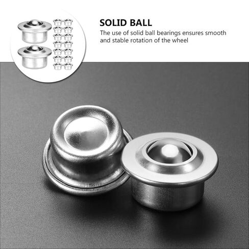 Didiseaon 4pcs 1.8 Inch Ball Bearing Roller Casters Universal Steel Swivel Ball Transfer Bearings for Material Handling Stands and Furniture Equipment in Saudi Arabia