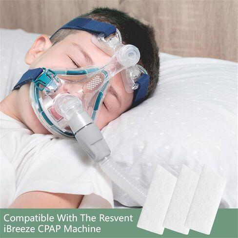 مرشحات Resvent iBreeze CPAP، 20 عبوة من مرشح بديل قياسي للاستعمال مرة واحدة لأجهزة CPAP وBiPAP (1.9 بوصة × 0.8 بوصة) in Saudi Arabia