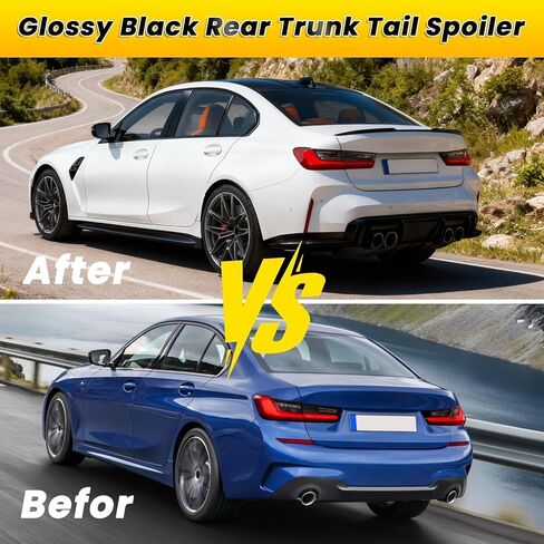 Rear Car-Bon Fiber Trunk Tail Spoiler Compatible with 3 Series G20 G80 M3 2019-2025 PSM-Style Rear Wing Spoiler in Saudi Arabia
