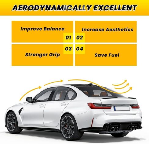 Rear Car-Bon Fiber Trunk Tail Spoiler Compatible with 3 Series G20 G80 M3 2019-2025 PSM-Style Rear Wing Spoiler in Saudi Arabia