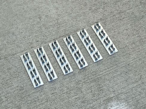 لوح إصلاح فولاذي من Sandbaggy للخشب (مجلفن بالغمس الساخن) - موصلات خشبية، معززة، مثبتات (1 بوصة × 4 بوصة، 20، عدد) in Kuwait