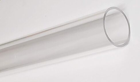 1 Length 2 1/4" OD x 2" ID x 12" INCH LONG CLEAR EXTRUDED ACRYLIC PLEXIGLASS ROUND TUBE - 1/8" WALL - 2.25" Diameter in Saudi Arabia