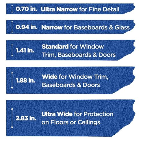 3M ScotchBlue 2090 Painter's Masking Tape, 2.83" x 60 yds, Blue, Pack of 12 Rolls, Medium Adhesion, Clean Removal up to 14 Days, Ideal for Multiple Surfaces in Saudi Arabia