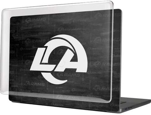 Skinit Case + Skin Compatible with MacBook Pro 16in (2021) - Officially Licensed NFL Los Angeles Rams Black & White Design in Saudi Arabia
