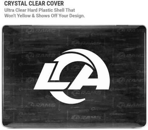 Skinit Case + Skin Compatible with MacBook Pro 16in (2021) - Officially Licensed NFL Los Angeles Rams Black & White Design in Saudi Arabia