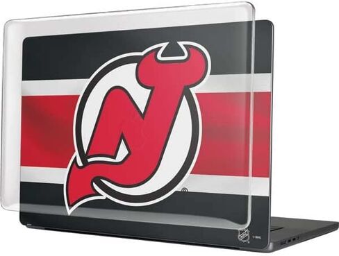 Skinit Case + Skin Compatible with MacBook Pro 16in (2021) - Officially Licensed NHL New Jersey Devils Jersey Design in Saudi Arabia