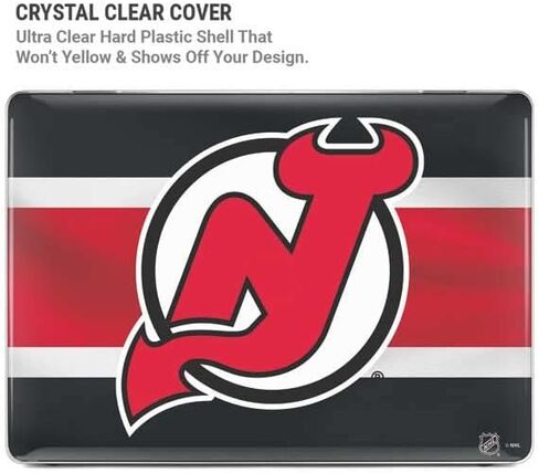 Skinit Case + Skin Compatible with MacBook Pro 16in (2021) - Officially Licensed NHL New Jersey Devils Jersey Design in Saudi Arabia