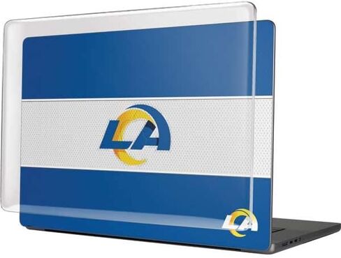Skinit Case + Skin Compatible with MacBook Pro 16in (2021) - Officially Licensed NFL Los Angeles Rams Zone Block Design in Saudi Arabia