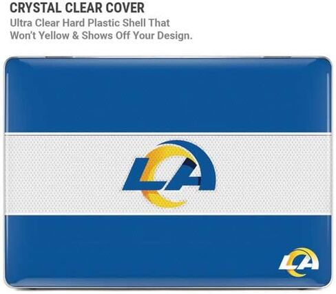 Skinit Case + Skin Compatible with MacBook Pro 16in (2021) - Officially Licensed NFL Los Angeles Rams Zone Block Design in Saudi Arabia