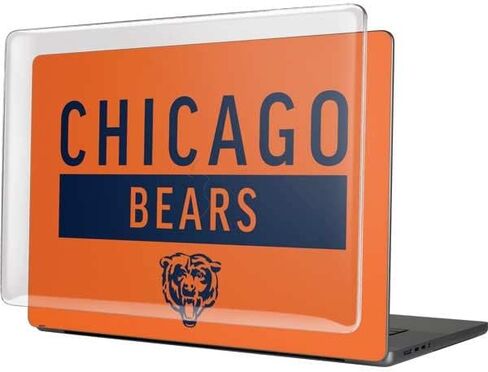 Skinit Case + Skin Compatible with MacBook Pro 16in (2021) - Officially Licensed NFL Chicago Bears Orange Performance Series Design in Saudi Arabia