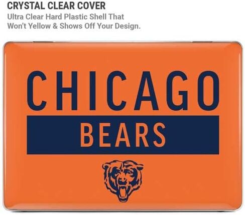 Skinit Case + Skin Compatible with MacBook Pro 16in (2021) - Officially Licensed NFL Chicago Bears Orange Performance Series Design in Saudi Arabia