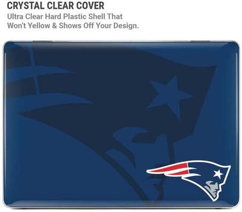 Skinit Case + Skin Compatible with MacBook Pro 16in (2021) - Officially Licensed NFL New England Patriots Double Vision Design in Saudi Arabia