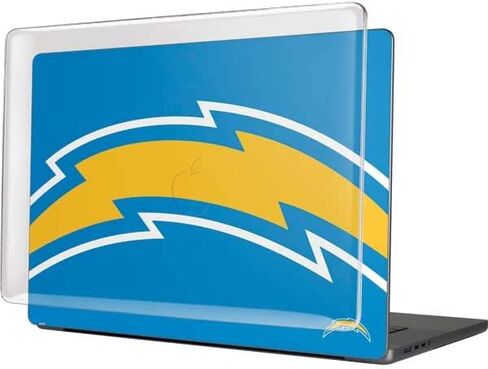 حافظة Skinit + غلاف متوافق مع جهاز MacBook Pro 16in (2021) - تصميم شعار كبير مرخص رسميًا من NFL Los Angeles Chargers in Saudi Arabia