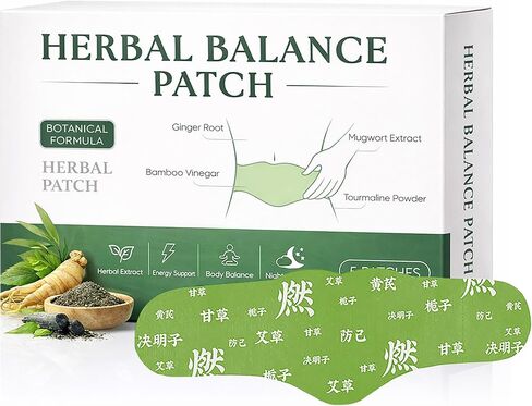Balance Patch with Mugwort Herbal Formula – Japanese Herbal Stomach Patch, Ultra-Thin & Discreet Abdominal, Skin-Friendly & Non-Irritating, Comfort for Menstrual & Daily Relief in Saudi Arabia