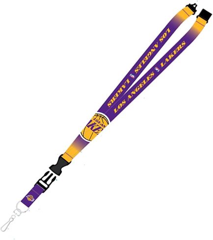 Pro Specialties Group NBA Los Angeles Lakers Detachable Lanyard Crossover Style, One Size, Team Colors in Saudi Arabia