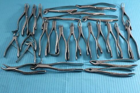 New German Stainless 10 Each EXTRACTING Forceps Extraction Dental Instruments in Saudi Arabia
